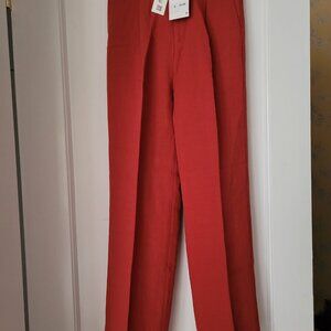 NWT ZARA linen-blend pants, XS